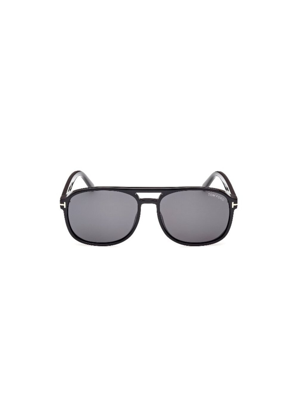 New Tom Ford Men's Sunglasses Black Aviator Grey Lens Acetate Frame FT1022 ROSCO